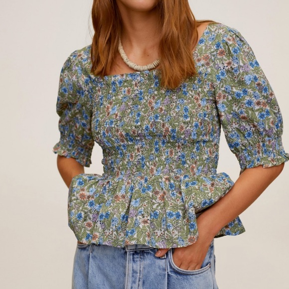 Mango Tops - Mango Floral Top